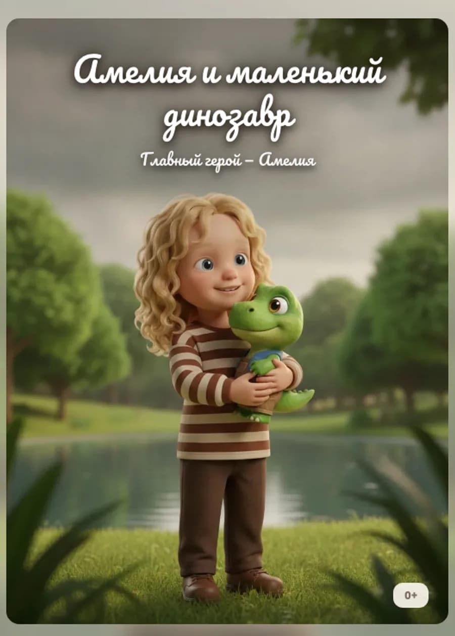 Обложка книги «Амелия и маленький динозавр»